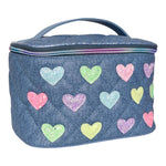 Hearts Denim Train Case - Denny's
