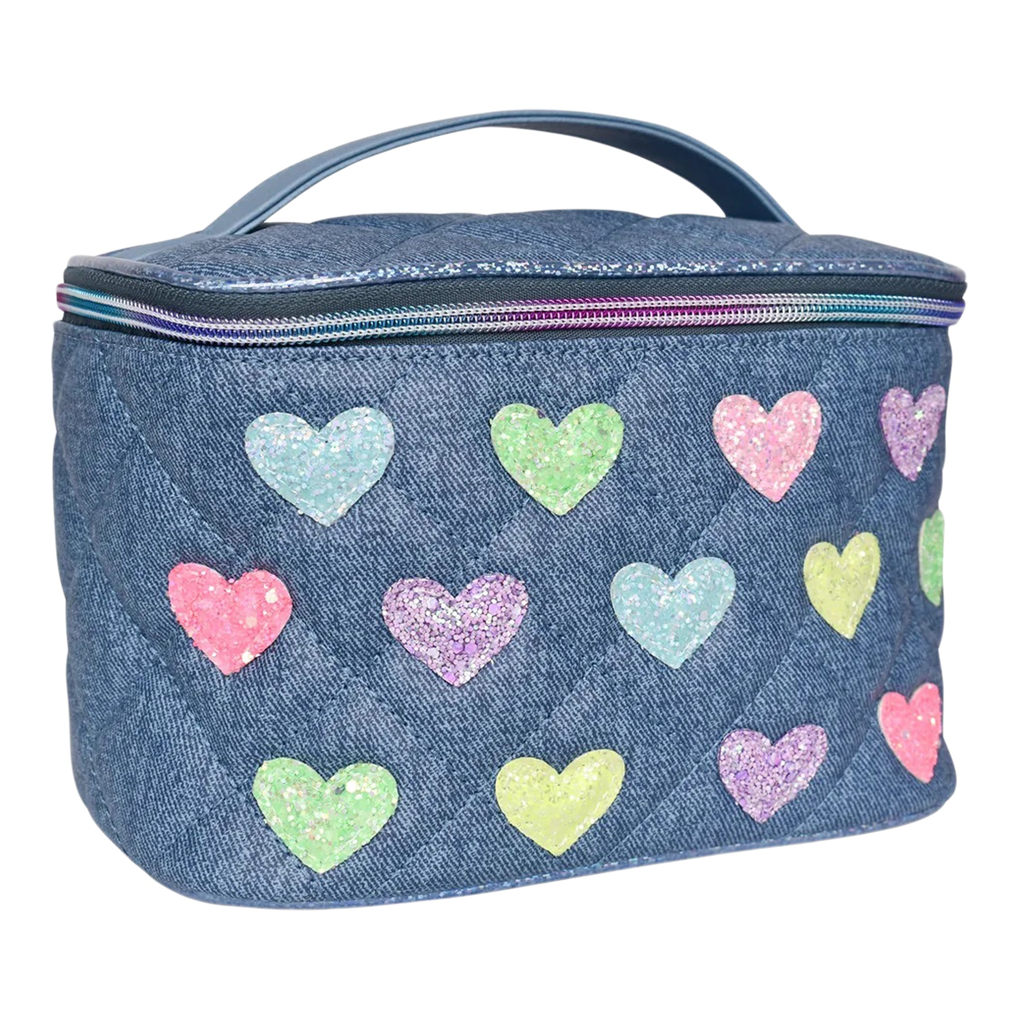 Hearts Denim Train Case - Denny's