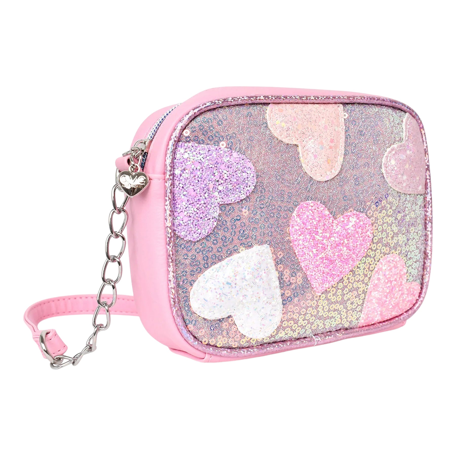 Hearts Print Sequin Crossbody - Denny's
