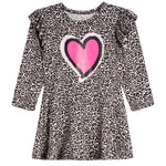 Pink Heart Ruffle Dress - Denny's