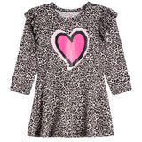 Pink Heart Ruffle Dress - Denny's