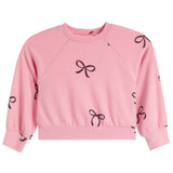Allover Black Bow Hacci Top