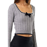 Long Sleeve Scoop Sweater - Denny's