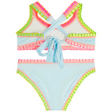 2pc Rainbow Embrodiery Bikini