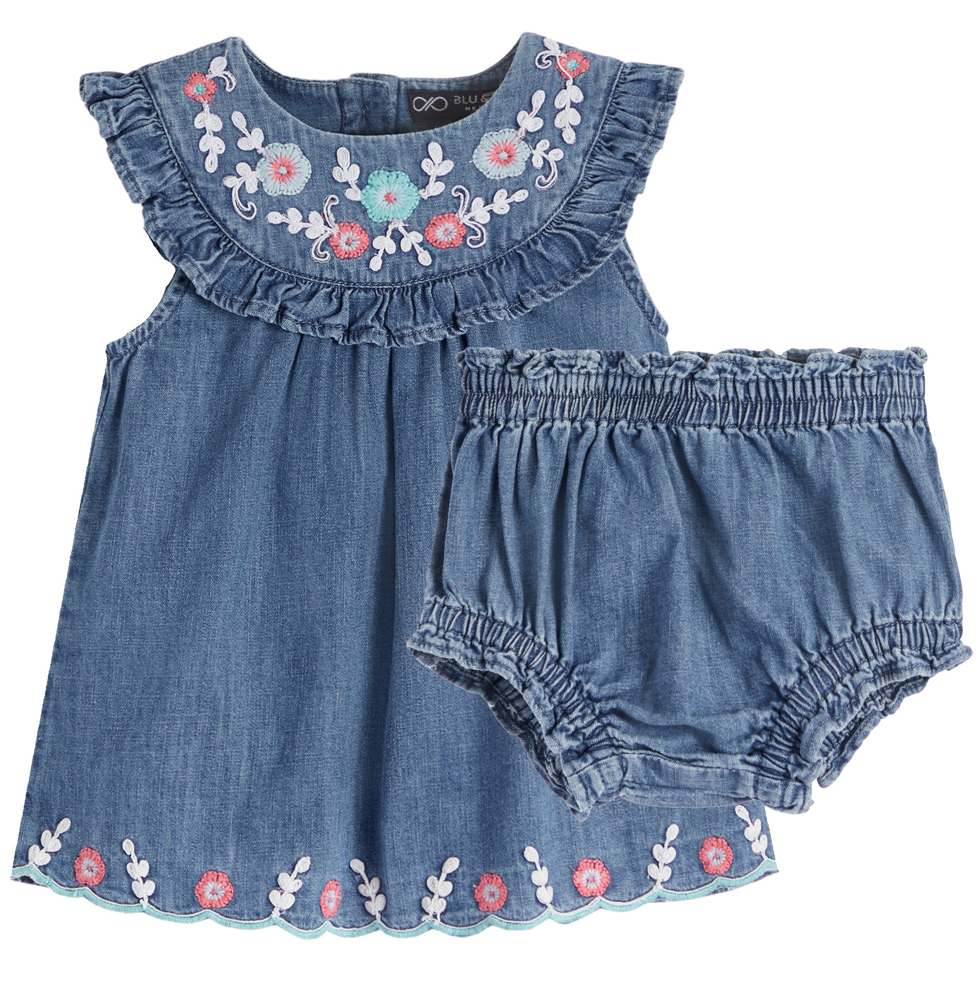 2pc Melody Emboidered Dress - Denny's