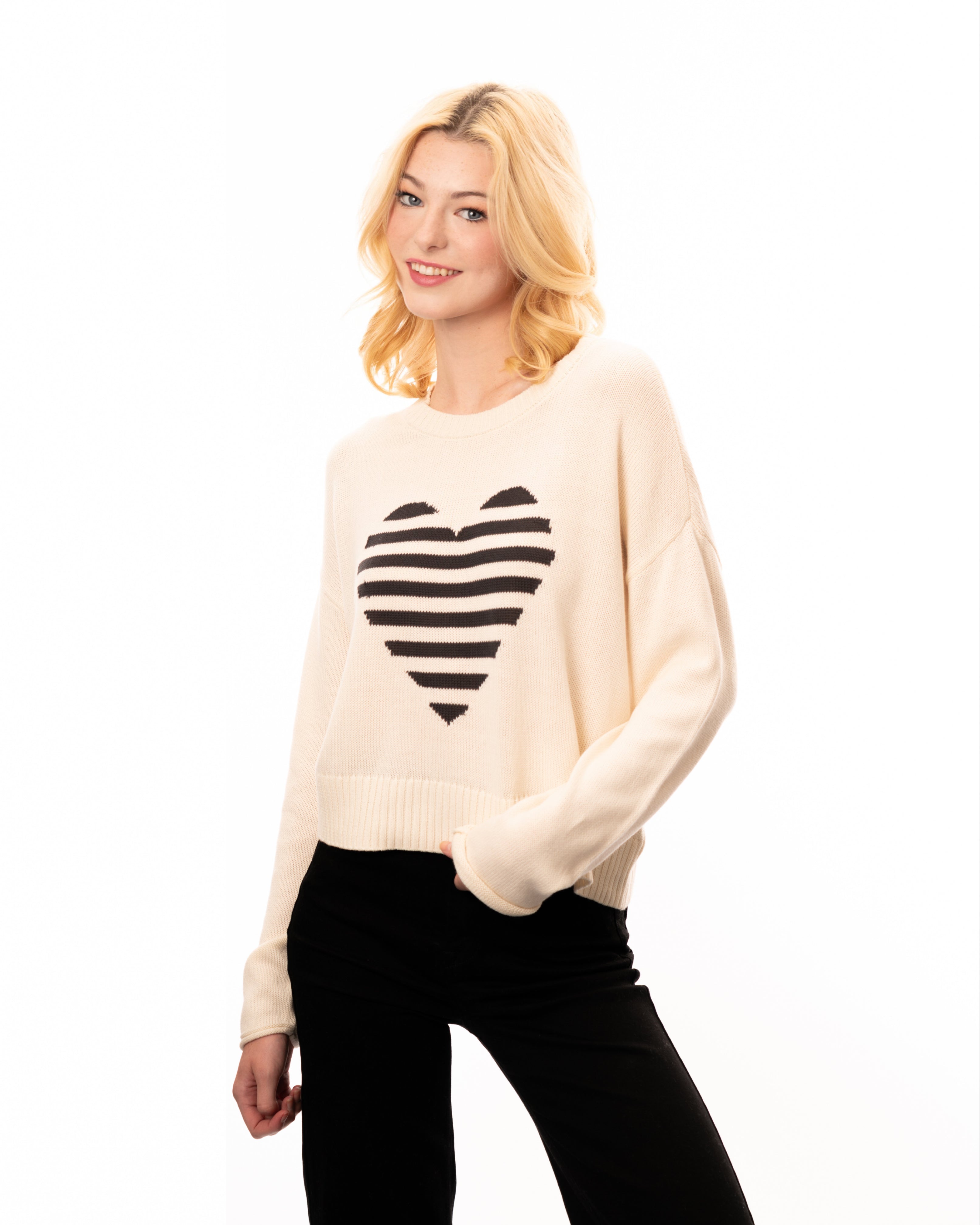 Sienna Heart Sweater - Denny's