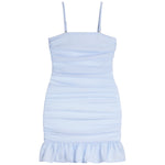 Indigo Searsucker Dress - Denny's