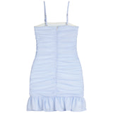 Indigo Searsucker Dress - Denny's