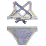 2pc Rainbow Embroidered Bikini - Denny's