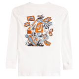 Boxy Race Flag Long Sleeve Tee