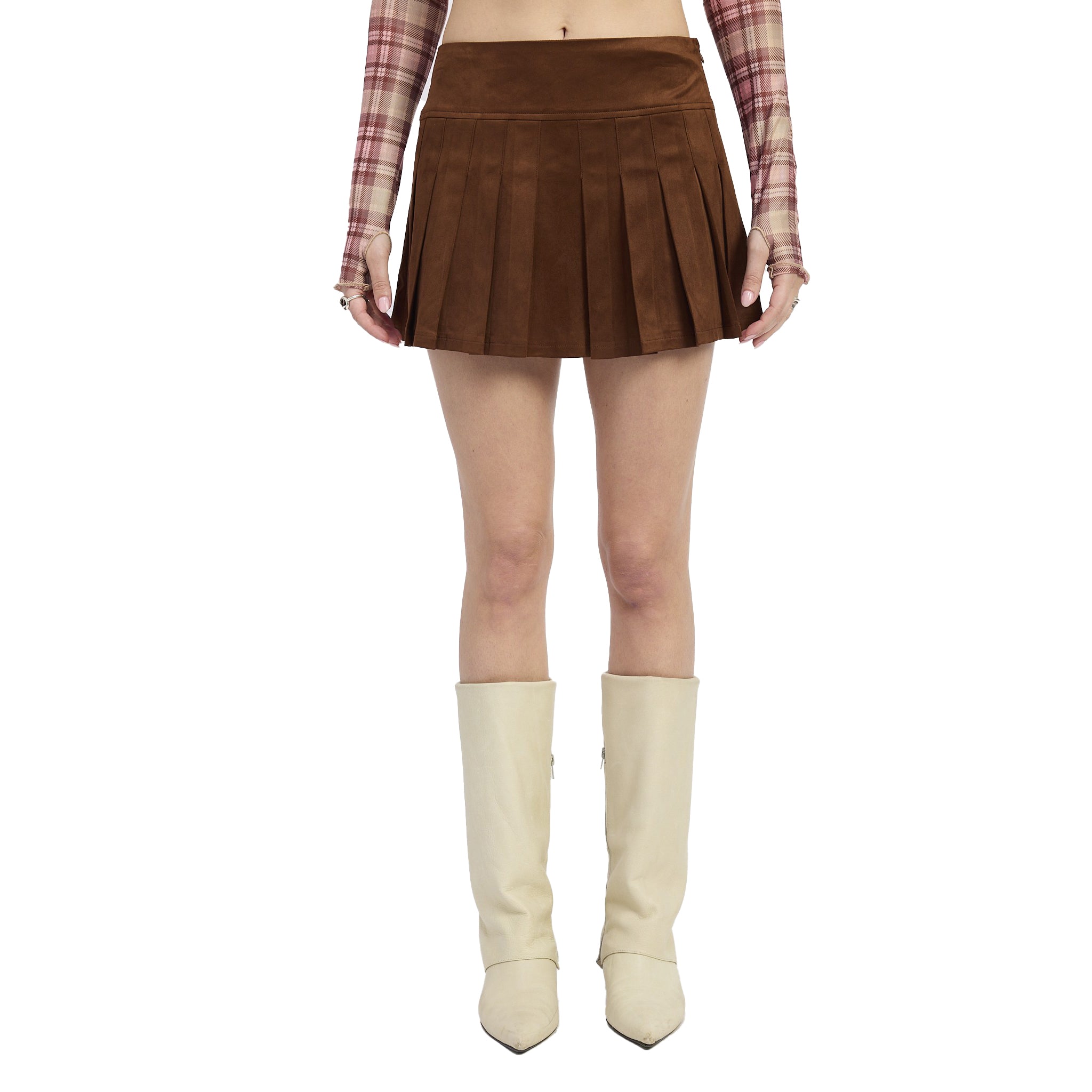 Suede Mini Skirt - Denny's
