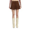 Suede Mini Skirt - Denny's