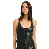 Pleather Vest - Denny's