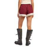 Lace Trim Sporty Short