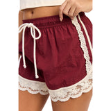 Lace Trim Sporty Short