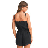 Gauze Embroirdered Romper