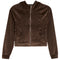 Velour Zip Hoodie - Denny's