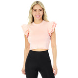 Isla Ruffle Sleeve Tee - Denny's