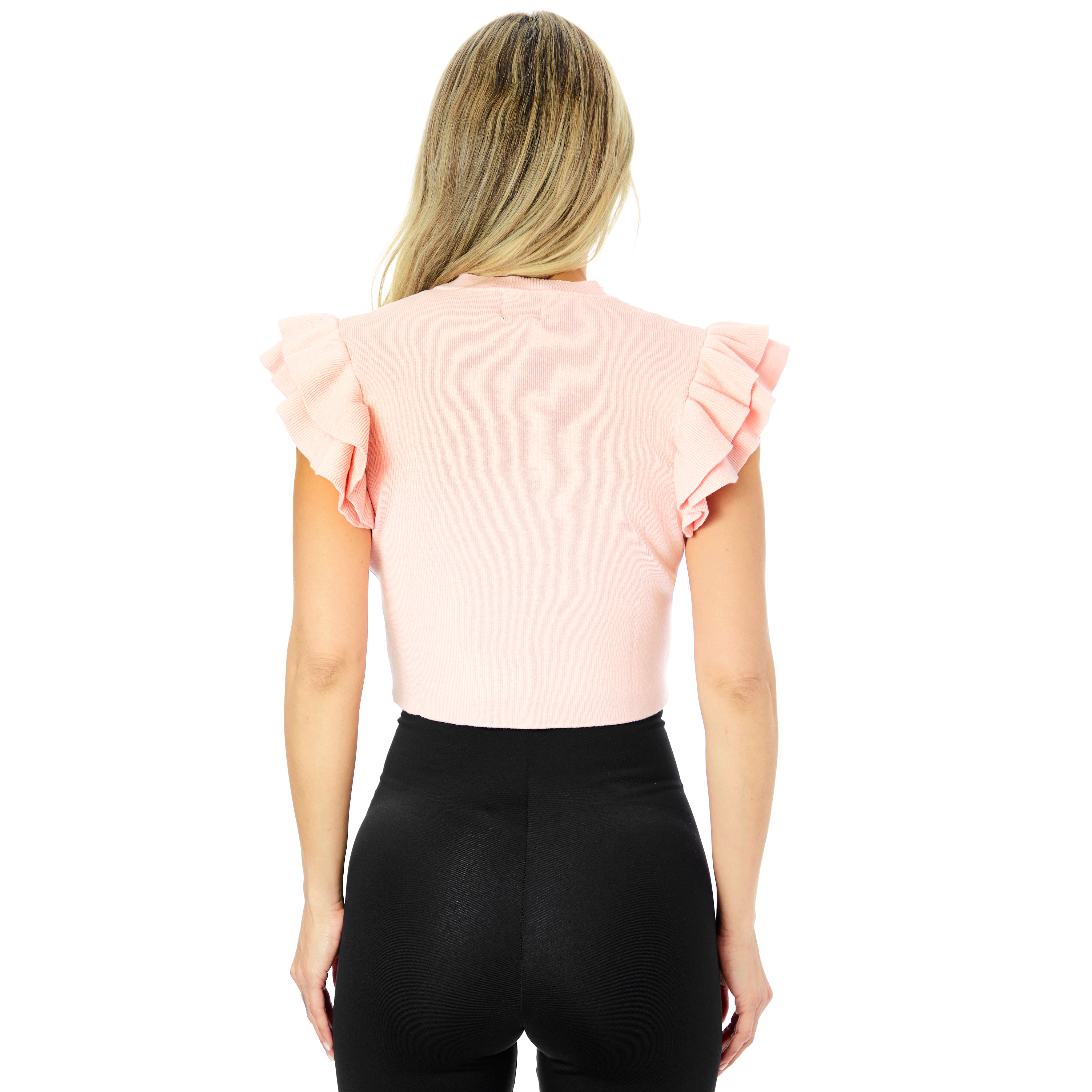 Isla Ruffle Sleeve Tee - Denny's