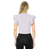 Isla Ruffle Sleeve Tee - Denny's