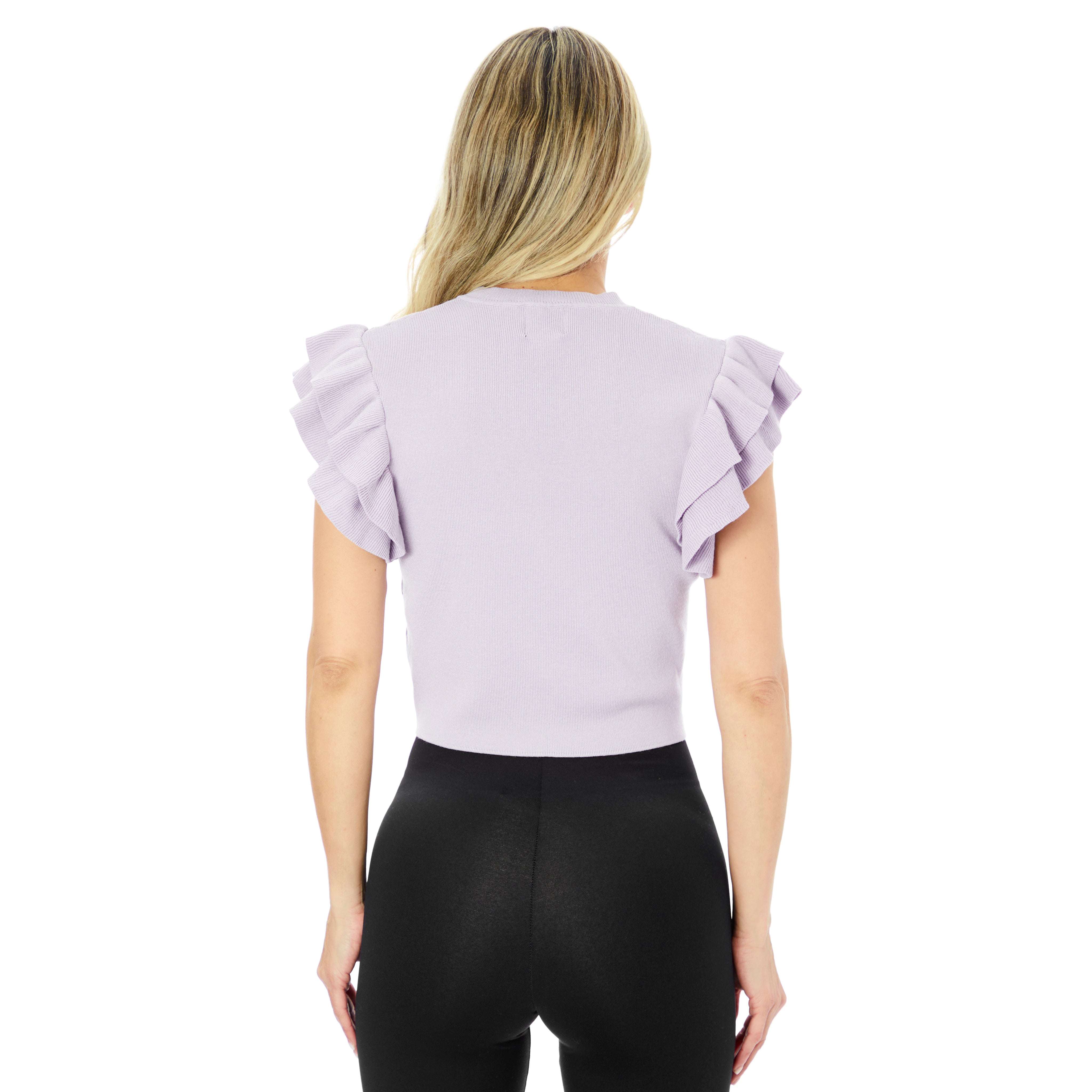 Isla Ruffle Sleeve Tee - Denny's