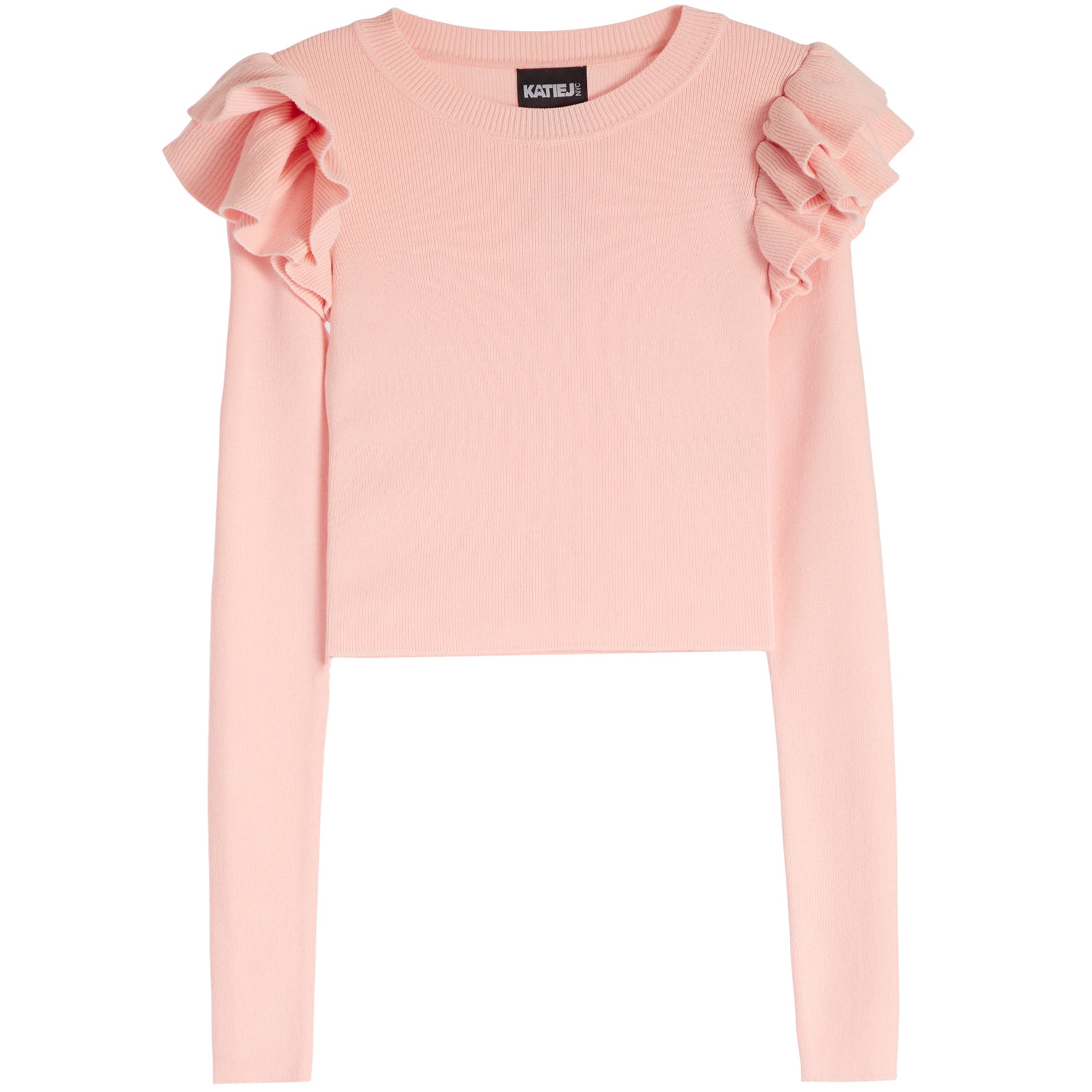 Isla Long Sleeve Ruffle Sweater - Denny's