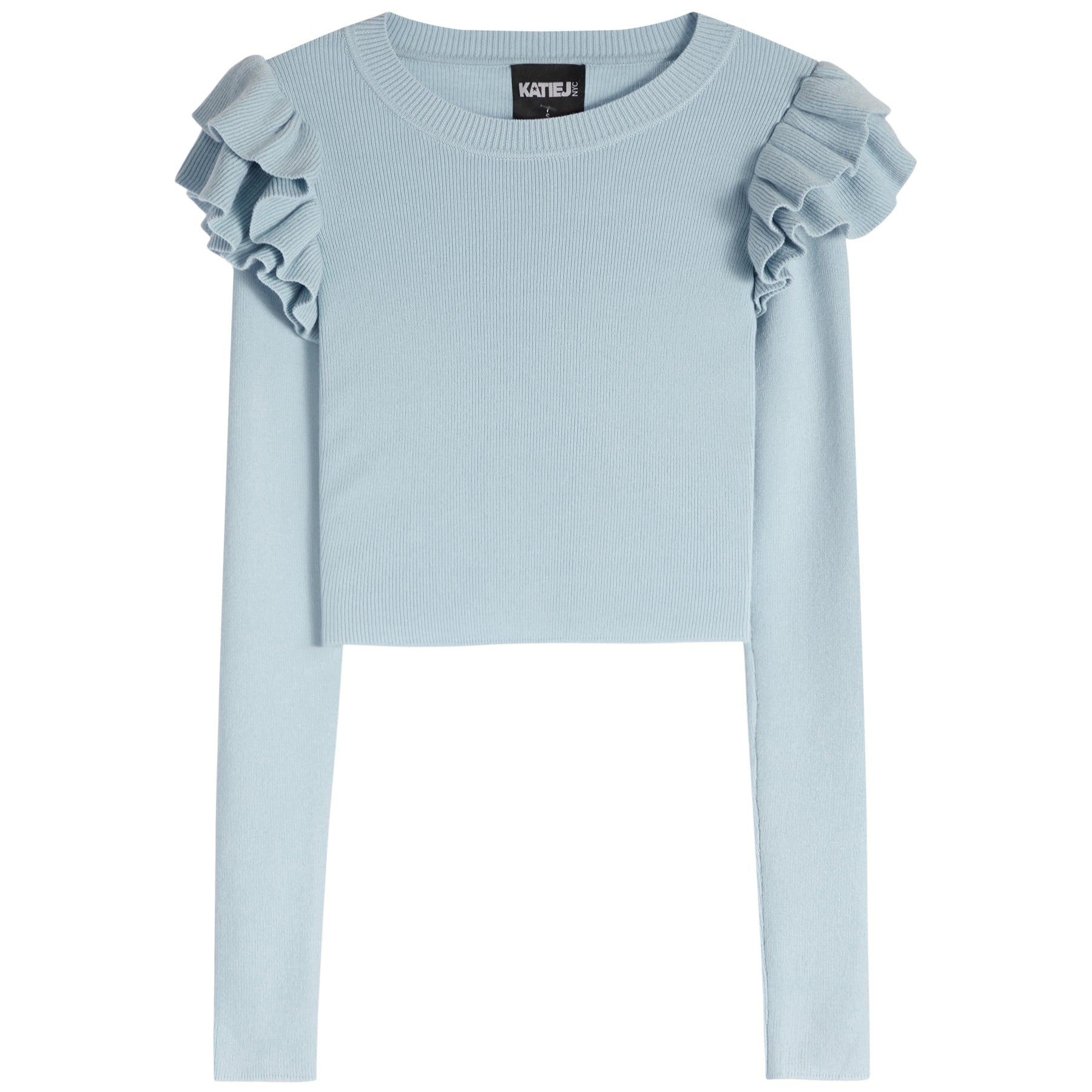 Isla Long Sleeve Ruffle Sweater - Denny's