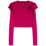 Isla Long Sleeve Ruffle Sweater - Denny's