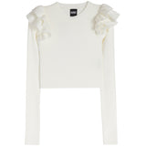 Isla Long Sleeve Ruffle Sweater - Denny's