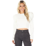 Isla Long Sleeve Ruffle Sweater - Denny's
