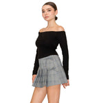Bardot Off The Shoulder Ribbed Top - Denny's