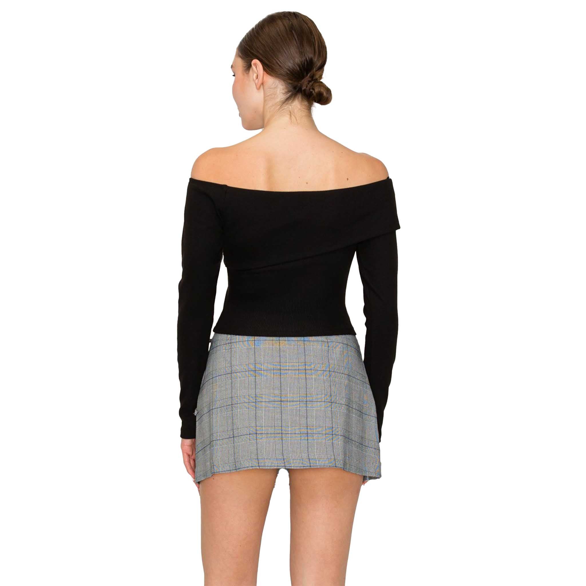 Bardot Off The Shoulder Ribbed Top - Denny's