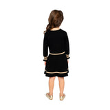 Leopard Heart Long Sleeve Knit Dress
