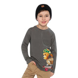 Skate Board Bear Long Sleeve Tee