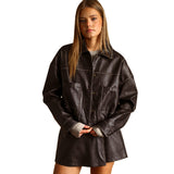 PU Bomber Jacket