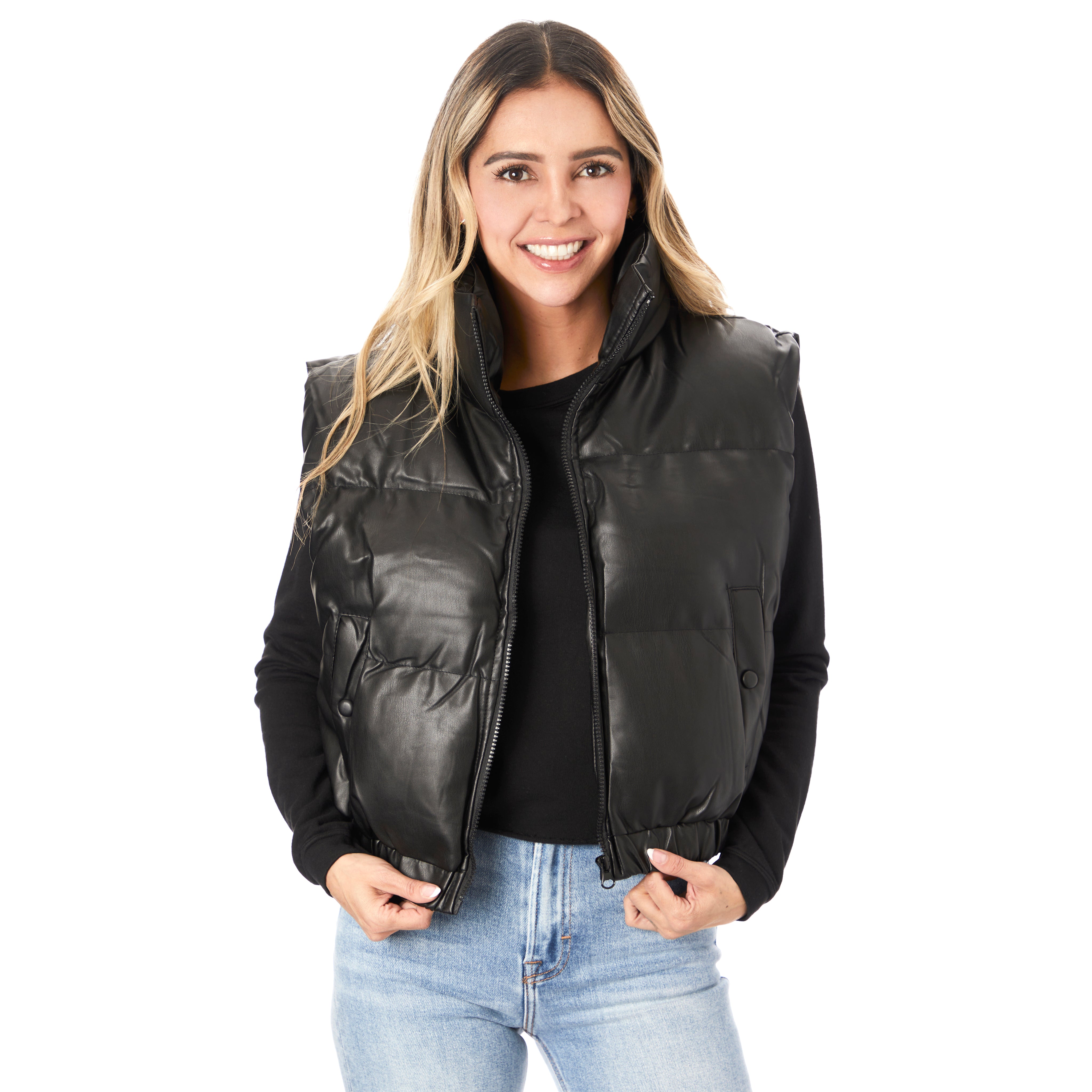 Vegan Leather Vest - Denny's