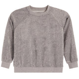 Jade Velour Crew Sweatshirt