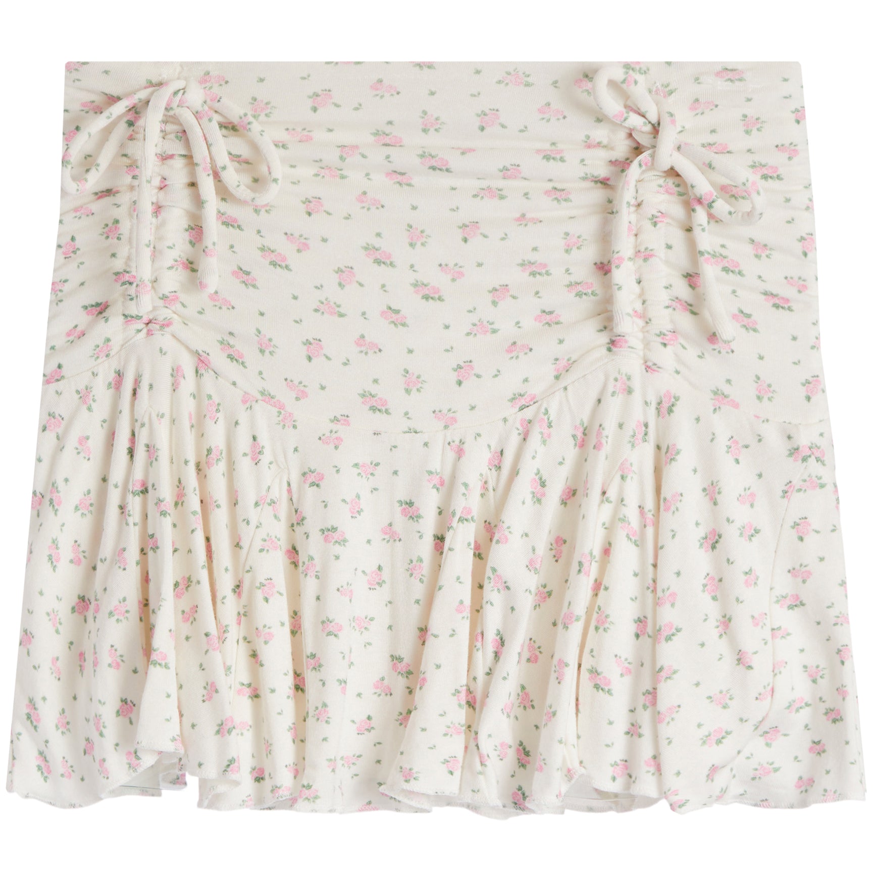 Jaxs Rose Floral Cinch Side Skirt - Denny's