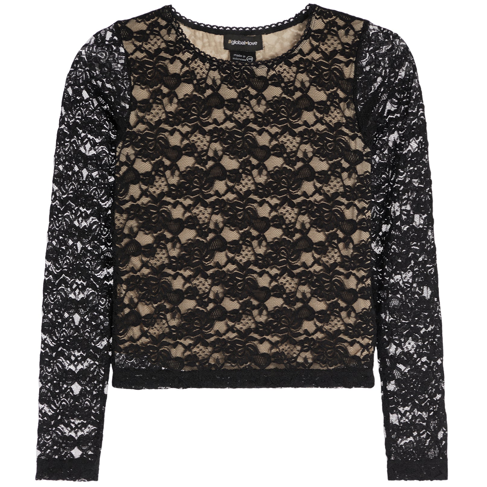 Lace Long Sleeve Crew - Denny's