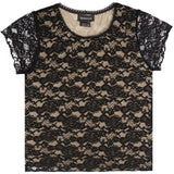 Lace Short Sleeve Crew - Denny's