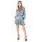 Printed Long Sleeve Layered Dress - Denny's