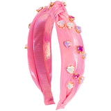 Jeweled Heart Knot Headband