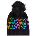 Metallic Hearts Pom Beanie - Denny's