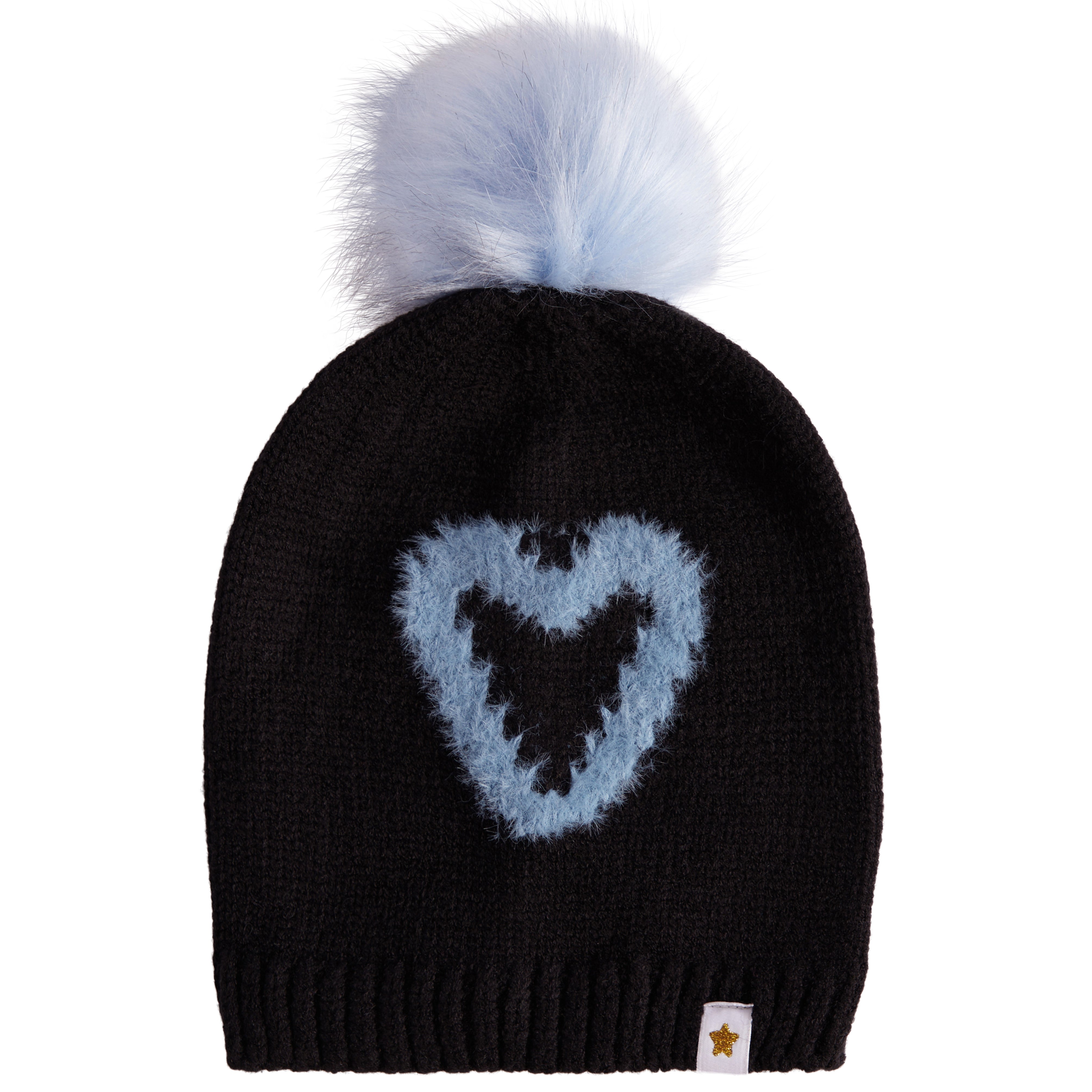 Eyelash Heart Pom Beanie - Denny's