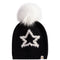 Star Pom Eyelash Knit Hat - Denny's