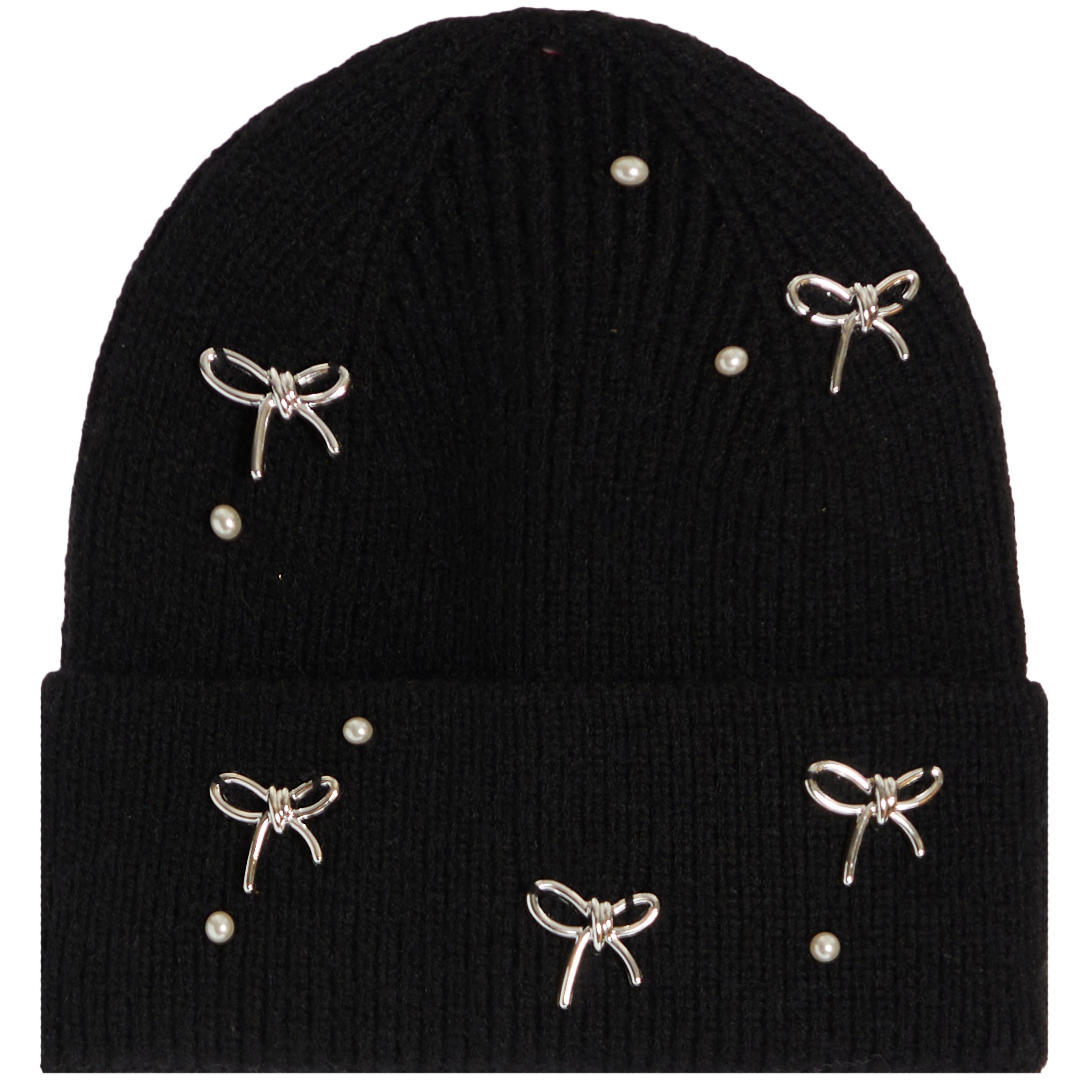 Pearl Bow Beanie - Denny's