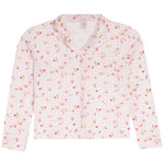Gingham 2Pc Set With Roses Long Pants/Long Sleeve - Denny's