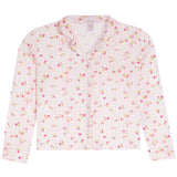 Gingham 2Pc Set With Roses Long Pants/Long Sleeve - Denny's
