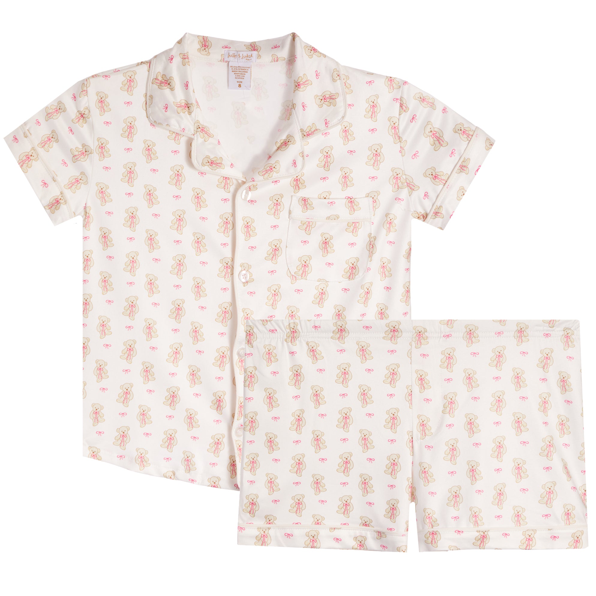 2pc Teddy Bear Short Set - Denny's