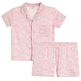 2pc Floral Bows Short Set
